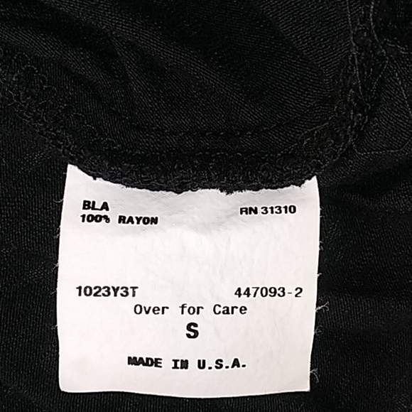 A. Byer Black Top with Embroidered Detail - Picture 7 of 7